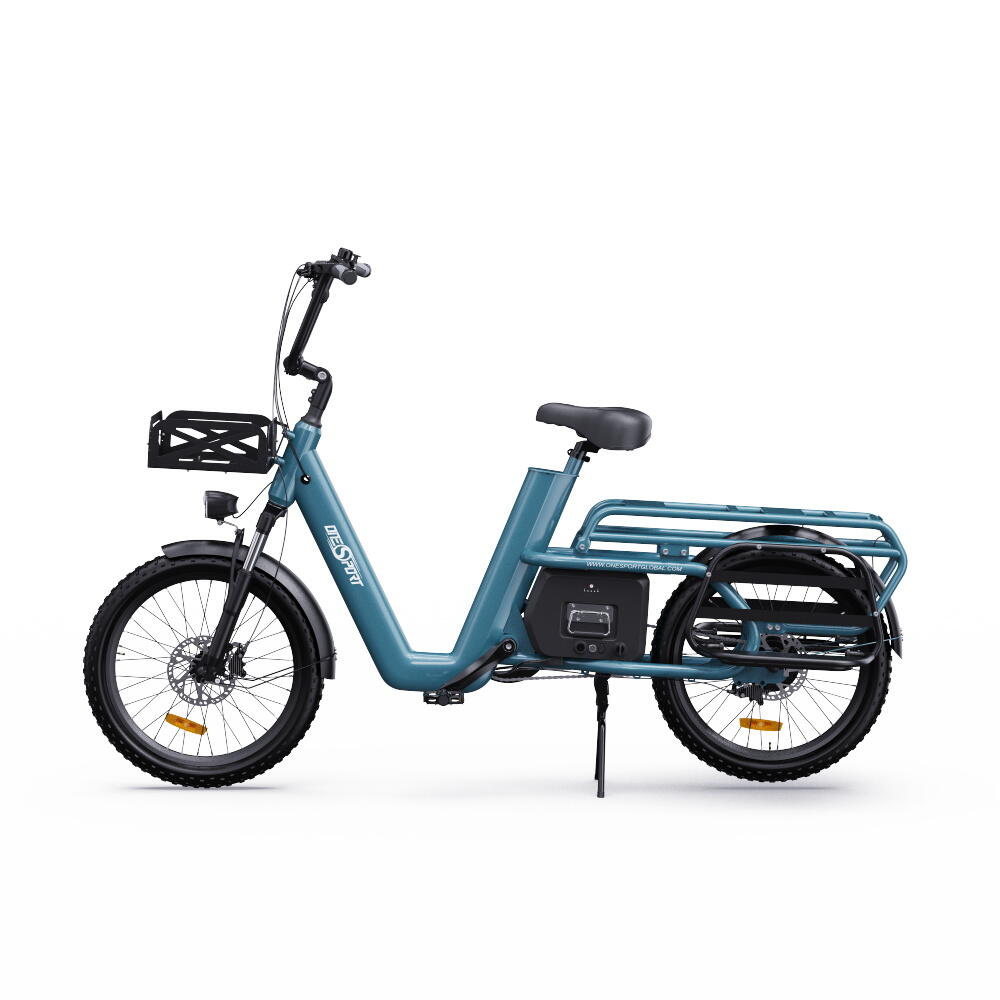 Bicicleta de Carga Elétrica ONESPORT OT01 com Pneus 20x2.6 para Entregas Urbanas 2/7