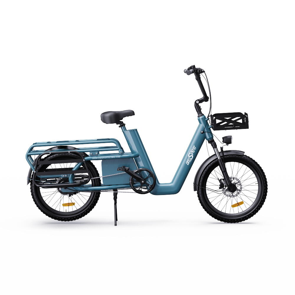 Bicicleta de Carga Elétrica ONESPORT OT01 com Pneus 20x2.6 para Entregas Urbanas 5/7
