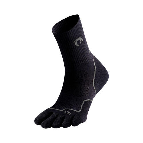 Meias Tierra Toe Four Preto/Cinza corrida Unisex Cinzento LURBEL 4/4