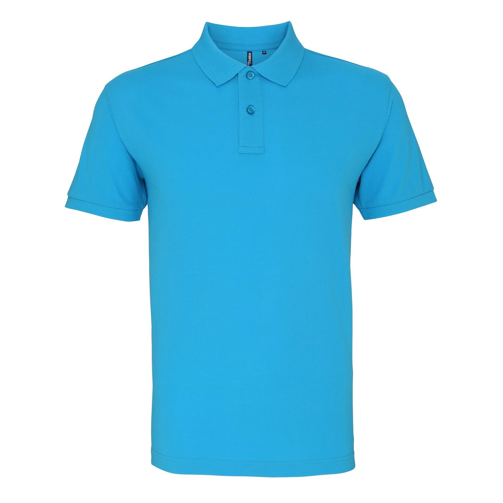Herren PoloShirt, Kurzarm Damen und Herren Türkis 2/3