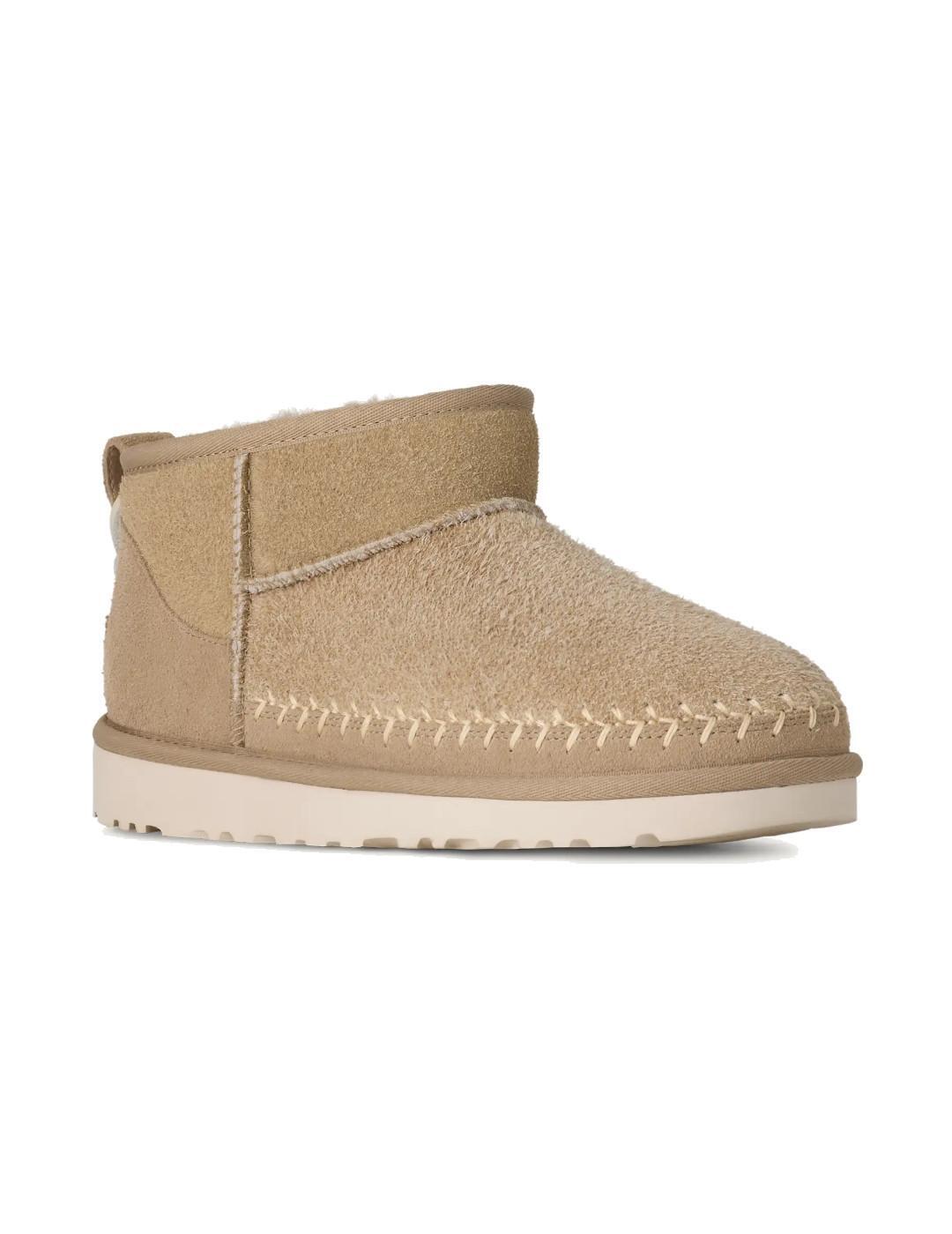 Bottes pour femme Ugg Classic ultra mini biarritz Beige 3/5