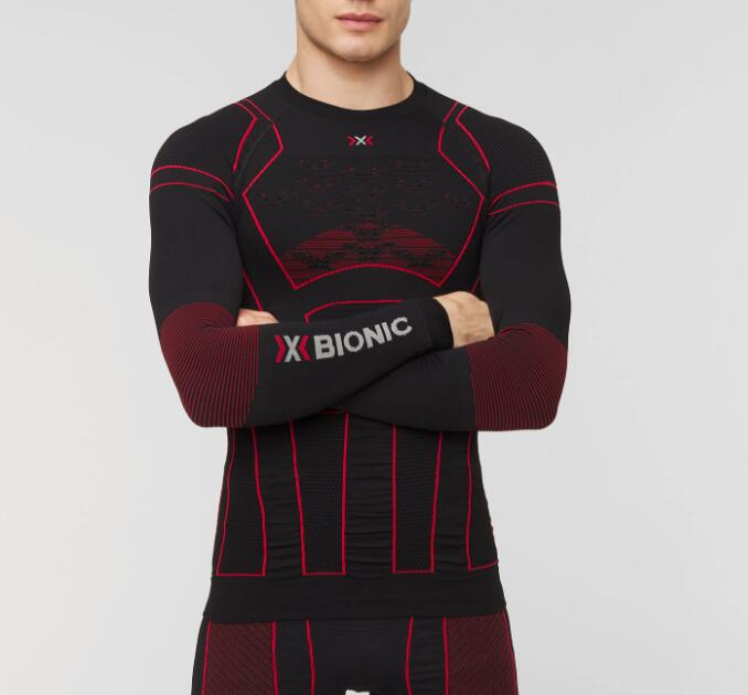 Koszulka z długim rękawem męska BIONIC MOTO ENERGIZER 4.0 Black Red 2/4