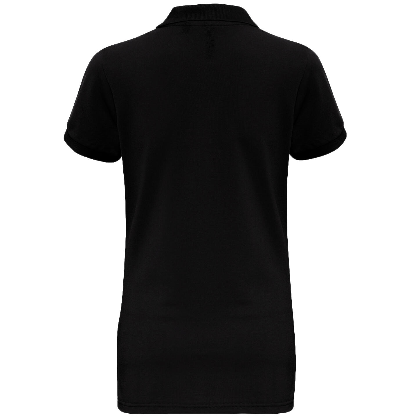 Kurzarm Performance Blend Polo Shirt Damen Schwarz 2/2
