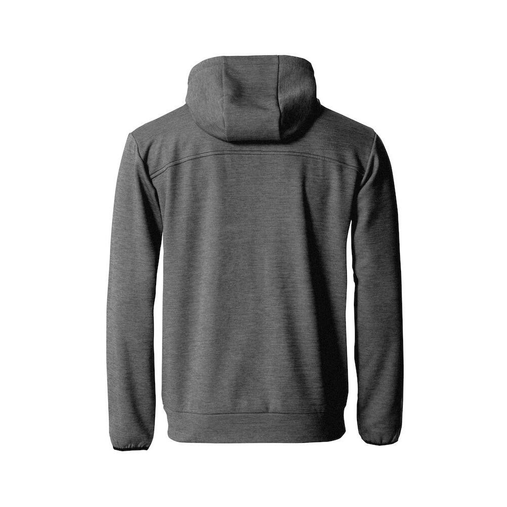 Felpa Con Cappuccio E Zip Intera Uomo Clique Ottawa Grigio Melange 3/5