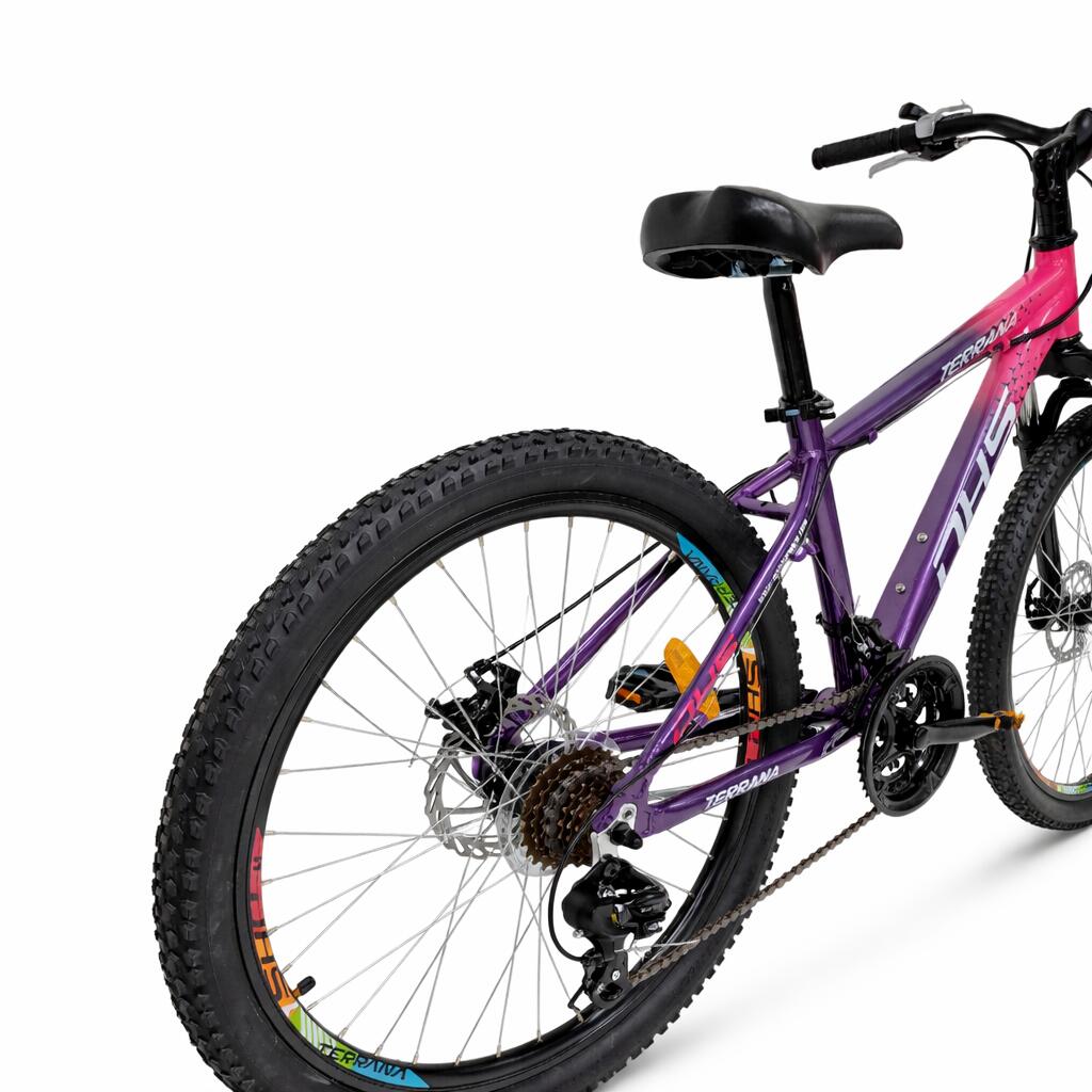 Vélo enfant DHS Terrana 2423 – 24 pouces, modèle 2026, rose-violet 5/7