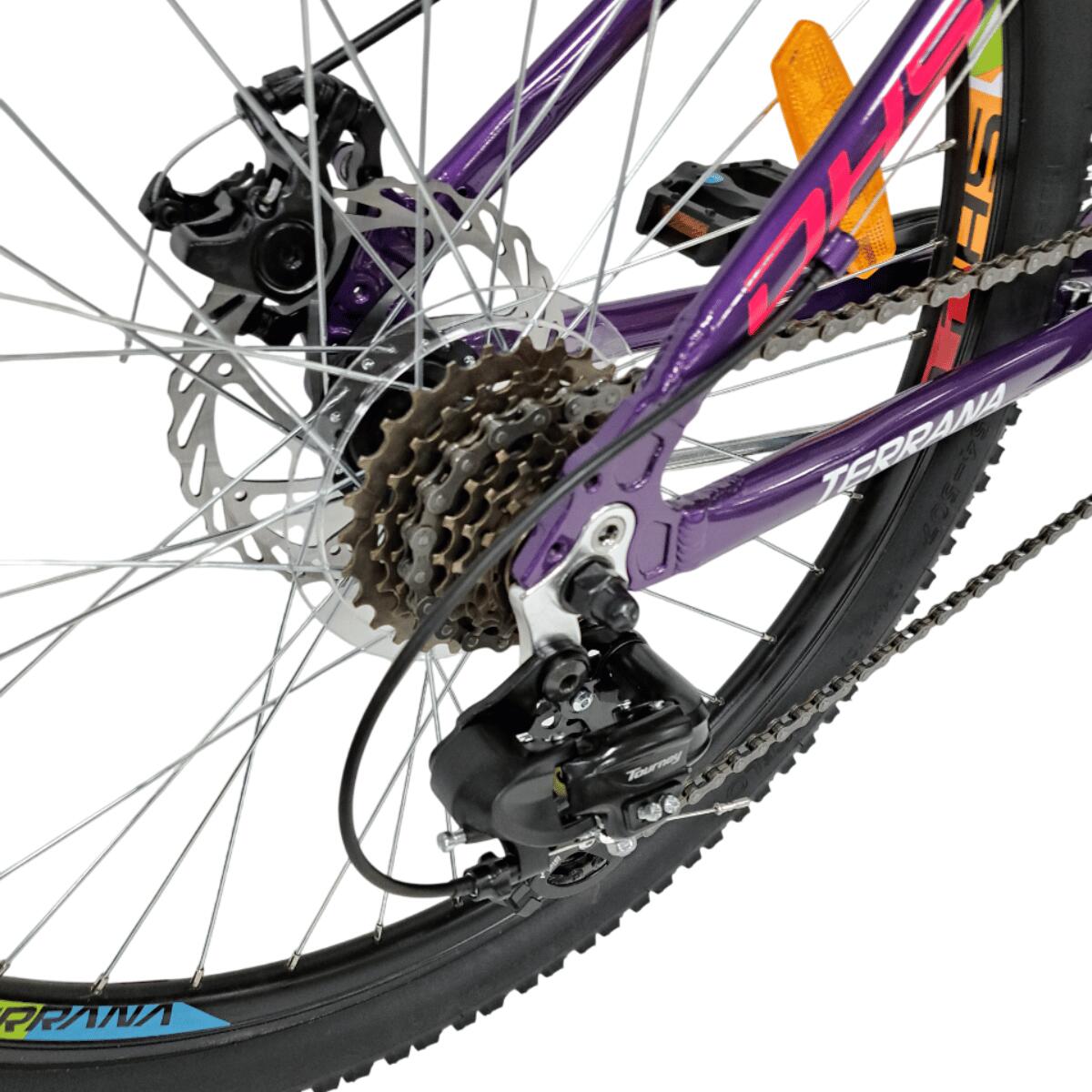 Vélo enfant DHS Terrana 2423 – 24 pouces, modèle 2026, rose-violet 7/7