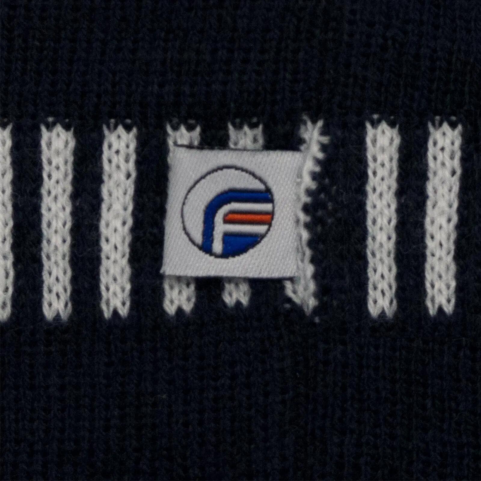 Bonnet Motif/style Rétro ENGLAND (Blanc / Bleu) 2/2