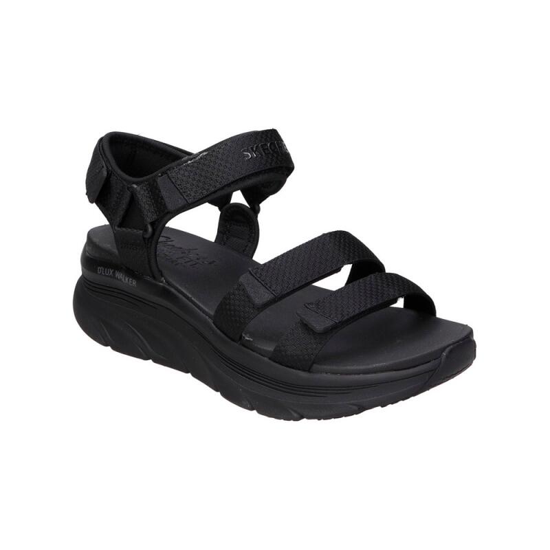 Sandalias Planas Mujer Skechers  Negro 2/3