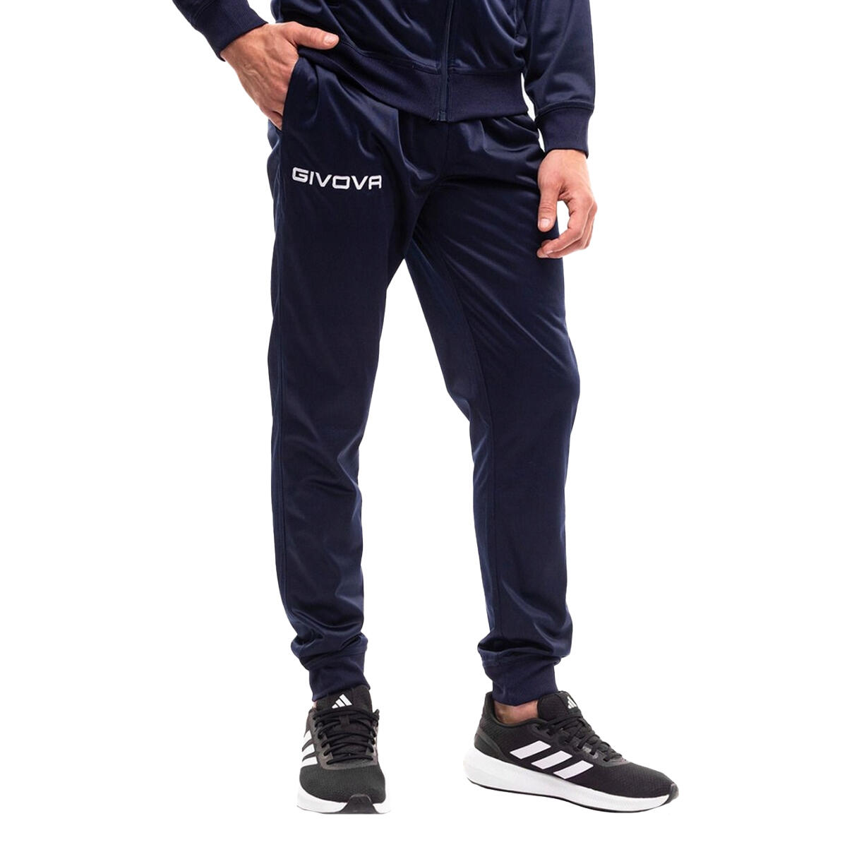 Heren Tuta Revolution Trainingspak (Wit/Zwaar Blauw) 4/4