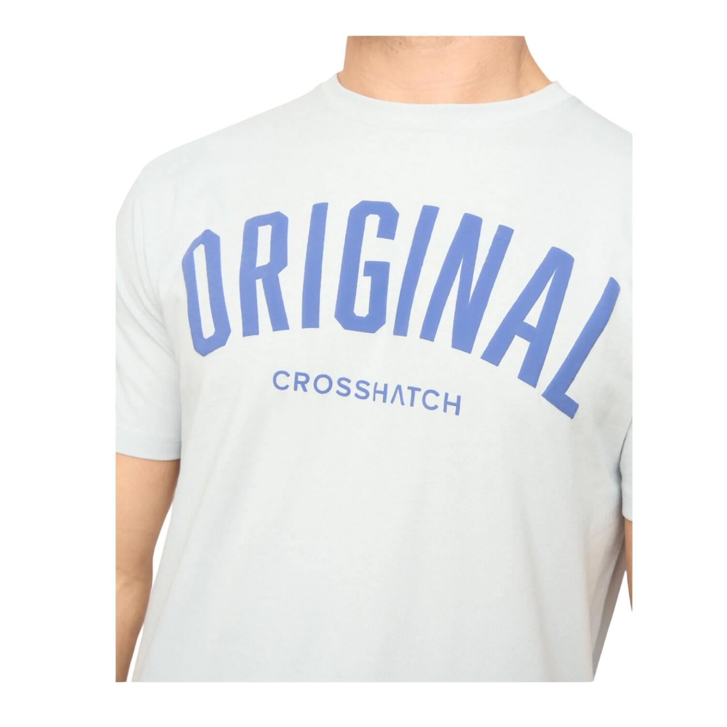 Maglietta Uomo Crosshatch Kensby Azzurro 4/4