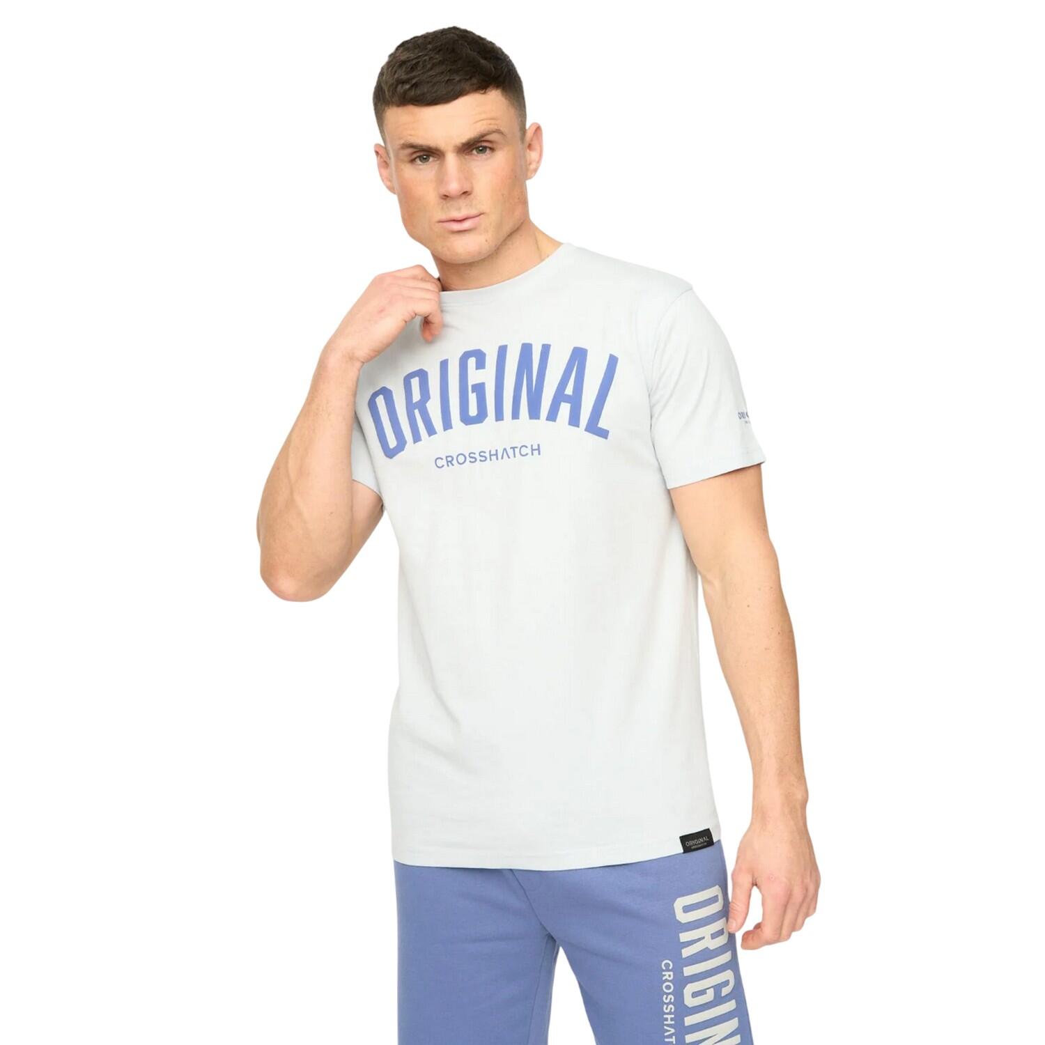 Maglietta Uomo Crosshatch Kensby Azzurro 2/4
