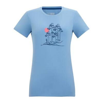 Dames fingal stretch t-shirt met korte mouwen en grafische print