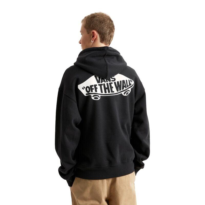 Sudadera Negra Vans con Cpucha Double Standard Pullove Black Simple y Cómoda 3/5