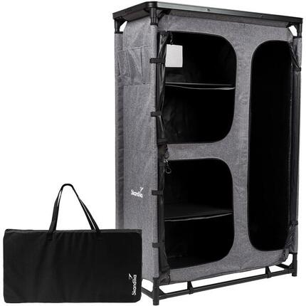 Armoire de camping - Ruoka - Étagère - Emboîtable sans outils - Hauteur 140 cm
