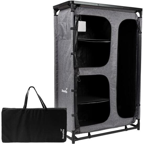 Armoire de camping - Ruoka - Étagère - Emboîtable sans outils - Hauteur 140 cm