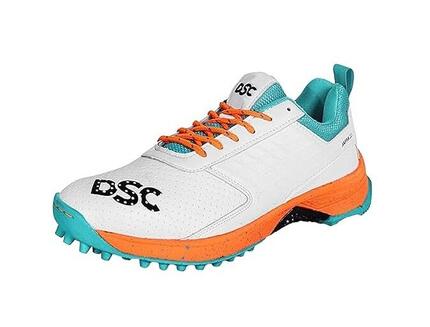 Cricket-Schuhe für Herren und Jungen – Jaffa 22 Weiß/Orange