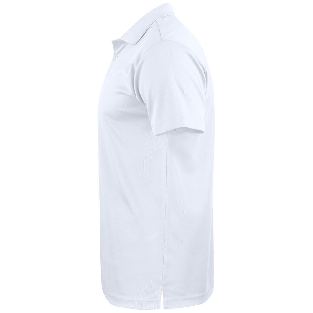 Unisex Adult Basic Active Polo Shirt (White) 3/4
