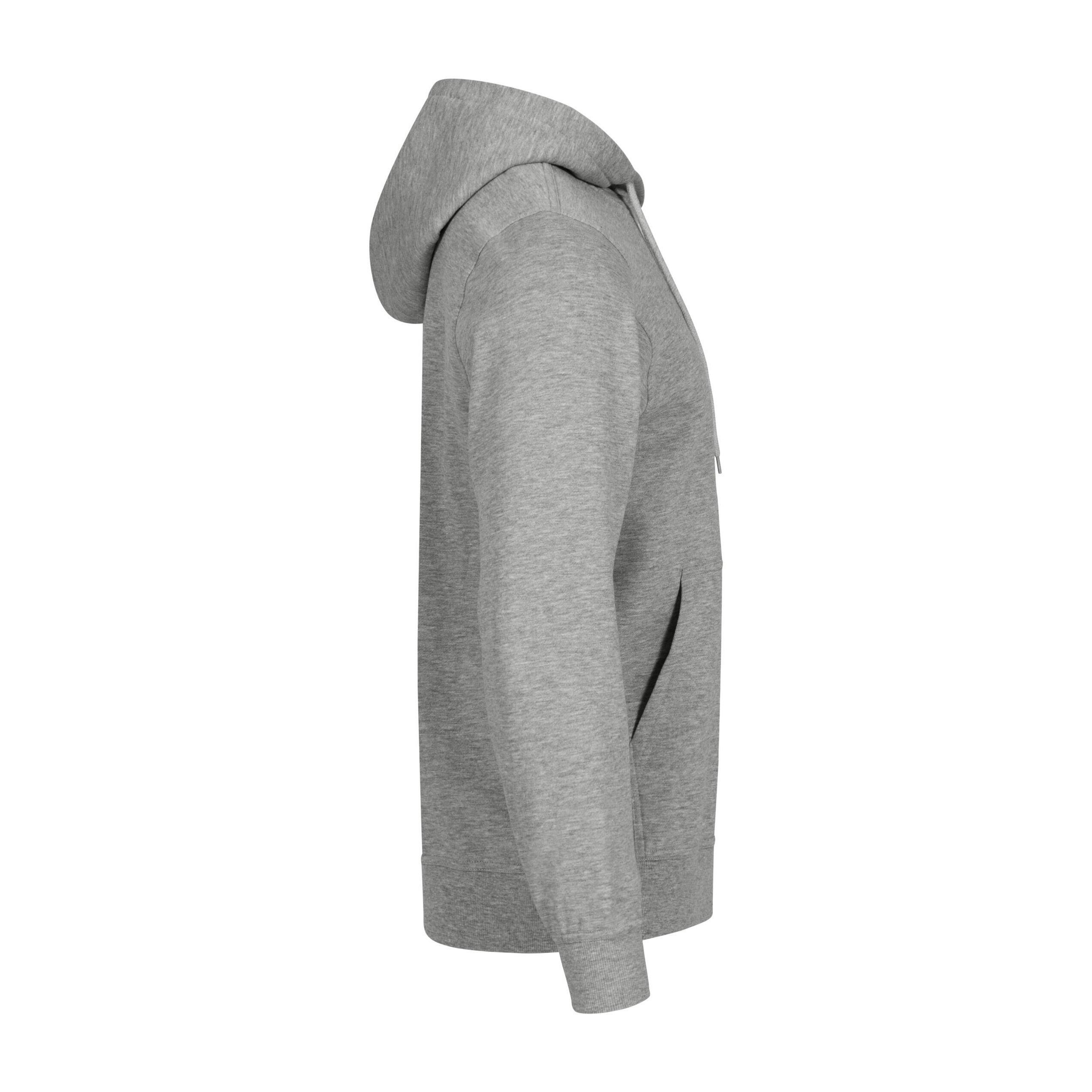 "Miami" Kapuzenpullover für Damen Unisex Herren Grau meliert 3/4