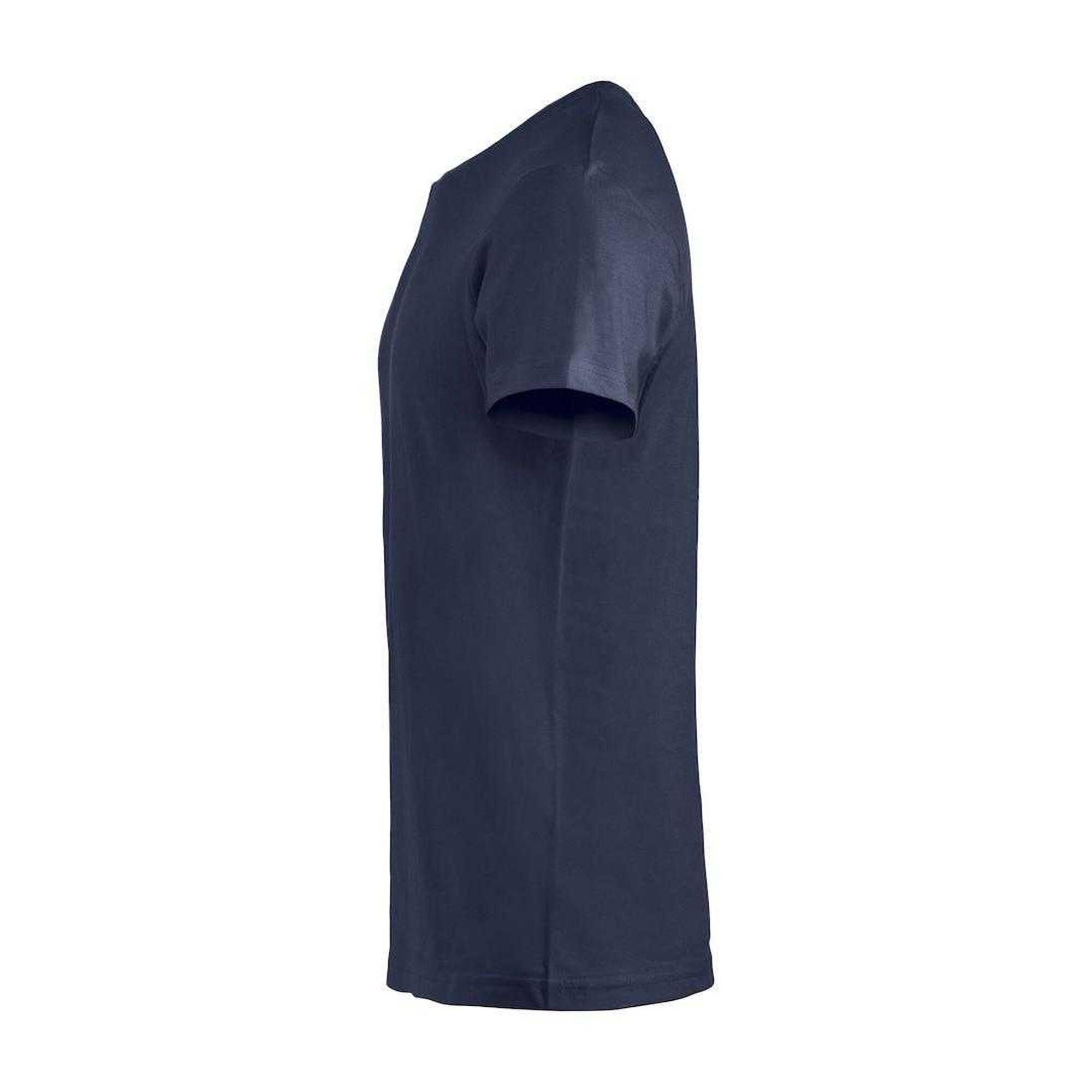 "Basic" TShirt für Herren Dunkel-Marineblau 3/3