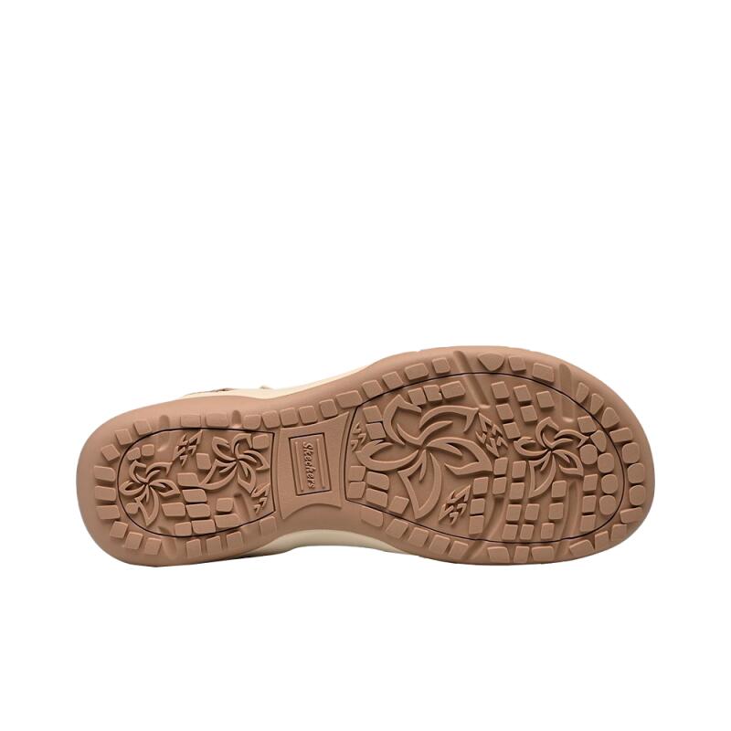Sandalias Planas Mujer Skechers Reggae Slim - Sun Array Marrón 3/4