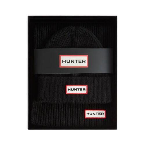 Set Hunter de Gorro y Bufanda Jura Cuff Beaine y Scarf Black Cálido y Suave 4/4