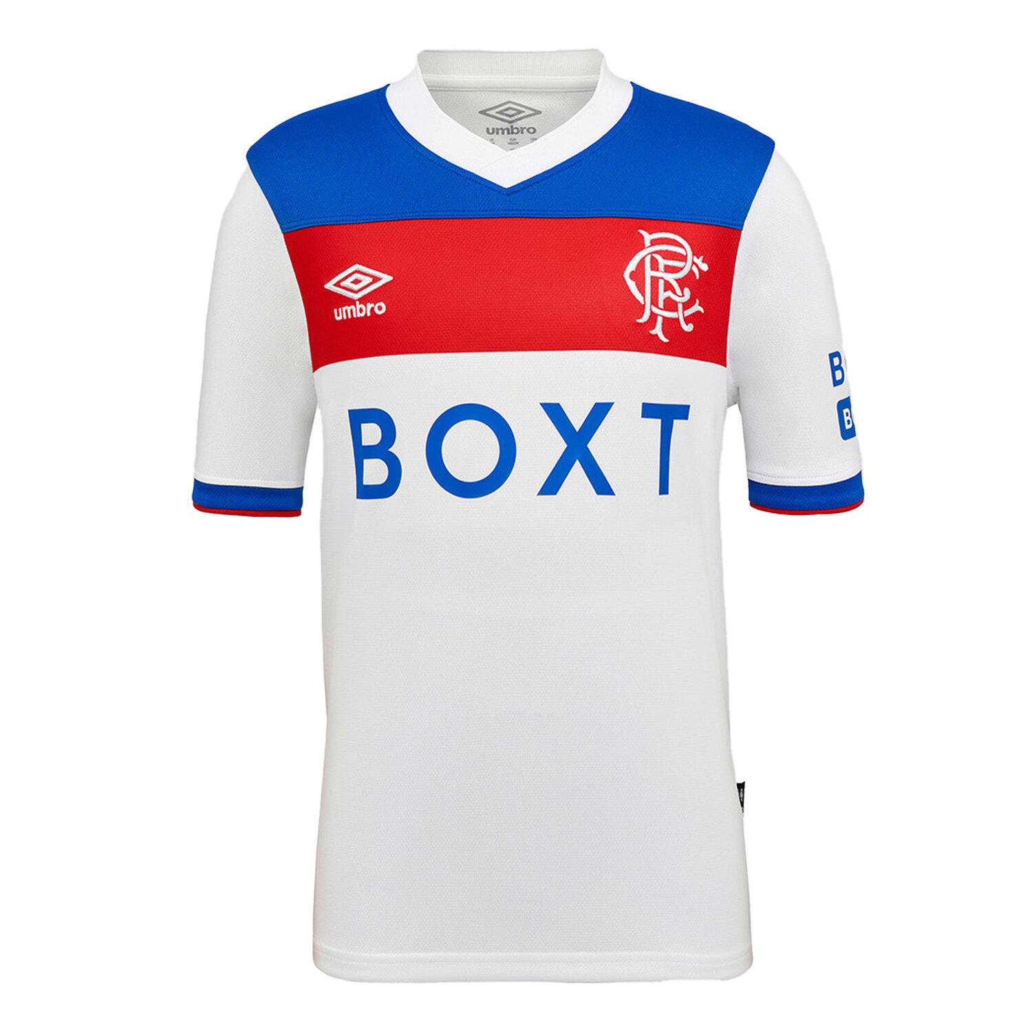 Maillot Extérieur Manches Courtes Motif/style Rangers FC 25/26 Enfant (Blanc / 1/2