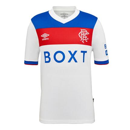 Maillot Extérieur Manches Courtes Motif/style Rangers FC 25/26 Enfant (Blanc /