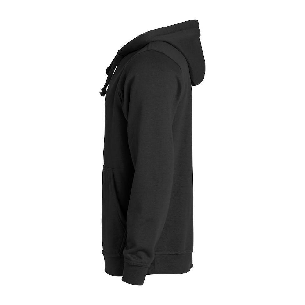 Felpa Con Cappuccio Adulto Unisex Clique Basic Nero 3/4