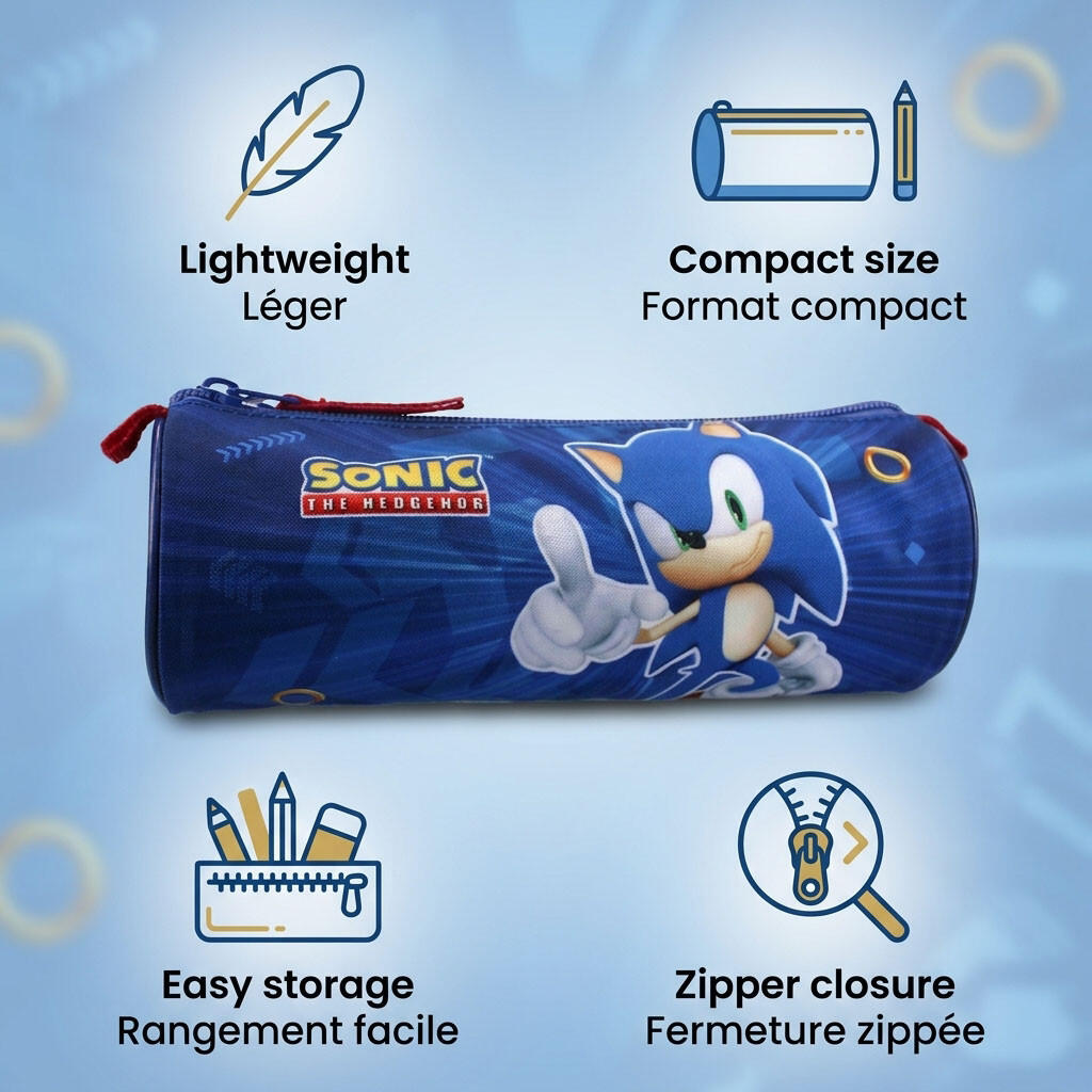 Schulmäppchen Sonic The Hedgehog mit einem Fach 155-01308 4/7