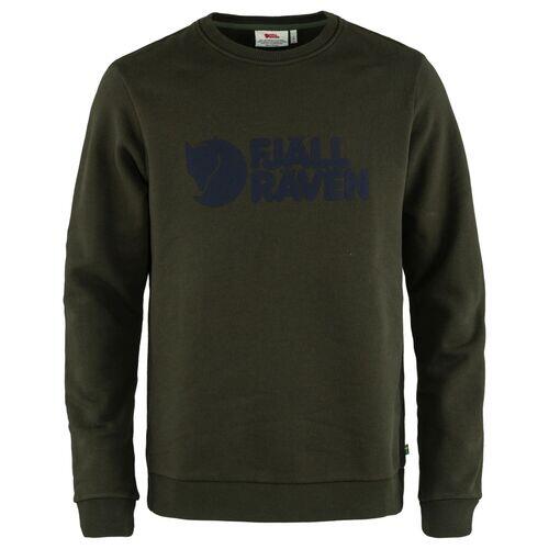 Sudadera Verde Fjallraven Logo Sweater Deep Forest Clásica y Atemporal 4/4