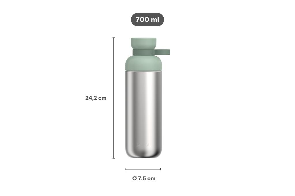 Mepal Vita 700 ml Trinkflasche Edelstahl - Vivid blue 3/7