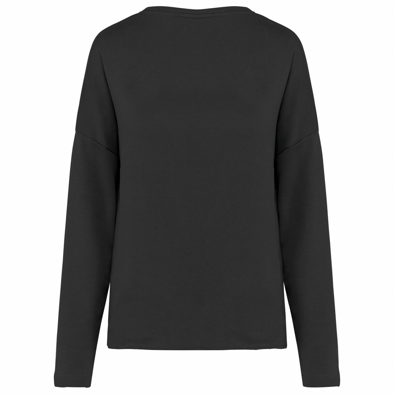 Felpa Oversize Donna Kariban Nero 2/3