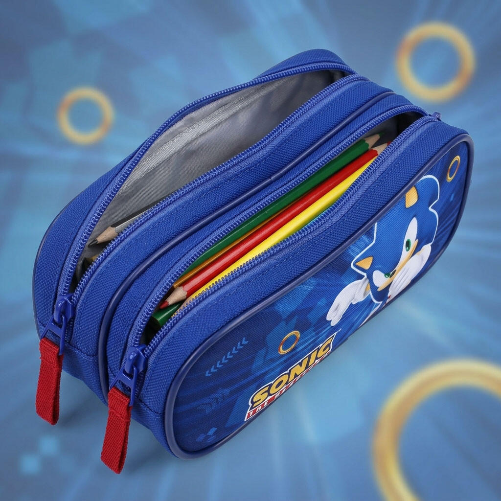 Sonic The Hedgehog etui met twee vakken 155-01309 3/7