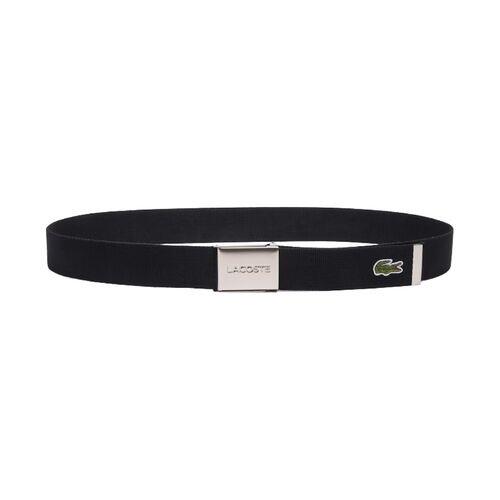 Cinturón Negro Lacoste Concept de Tejido Flexible y Ligero 4/4
