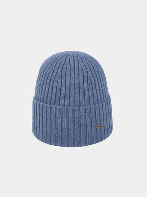 Valo merino - wollen muts - leisteen blauw