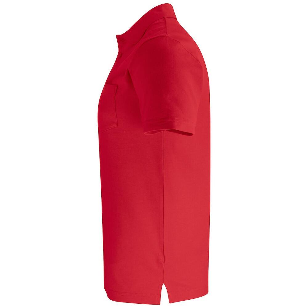 Maglietta Polo Adulto Unisex Clique Basic Rosso 3/4