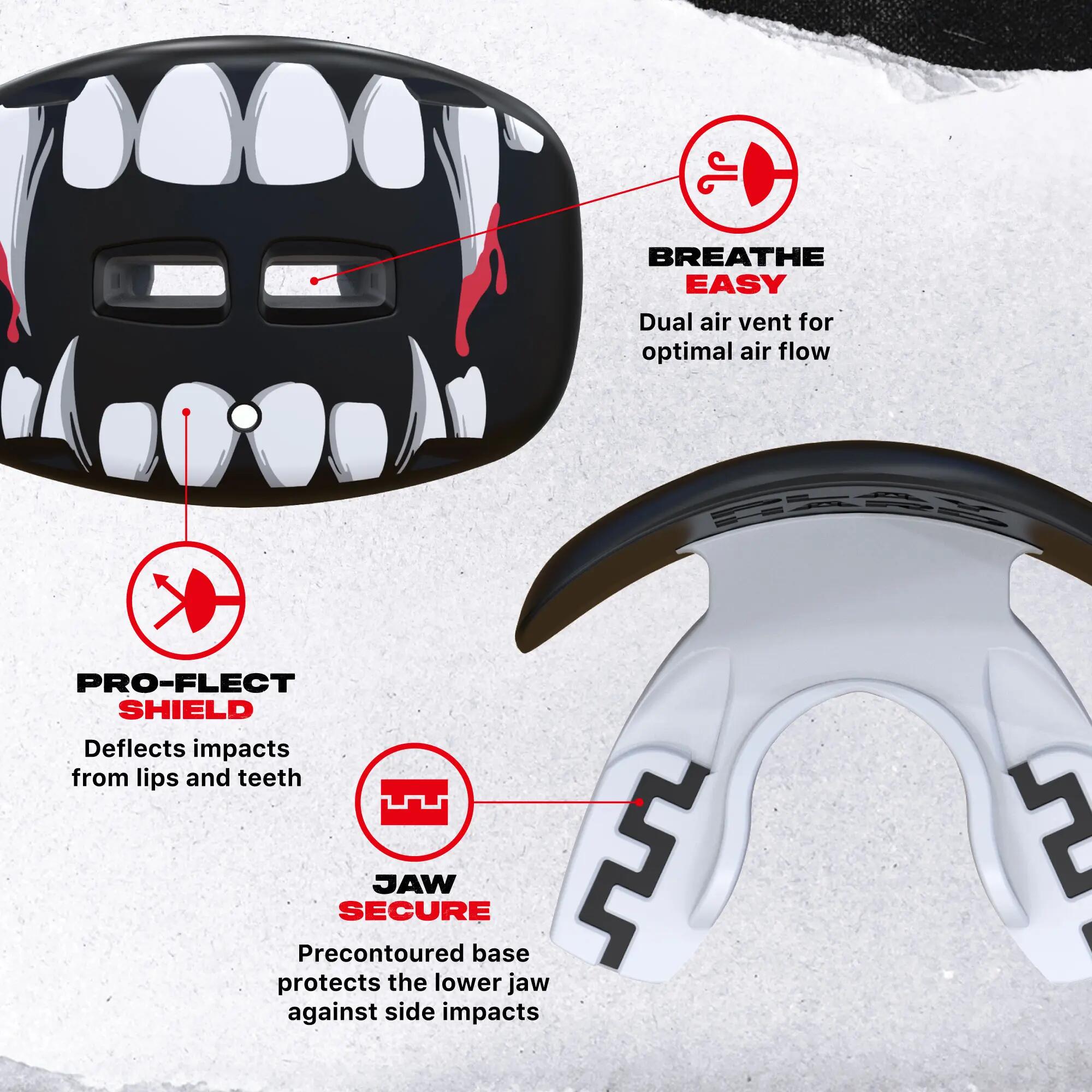 SAFEJAWZ Protection Lèvres Adulte et Junior avec étui 3/5