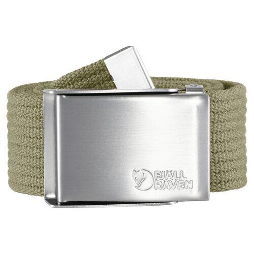 Cinturón Verde Fjallraven Canvas Belt Light Khaki de Lona Ajustable 3/4