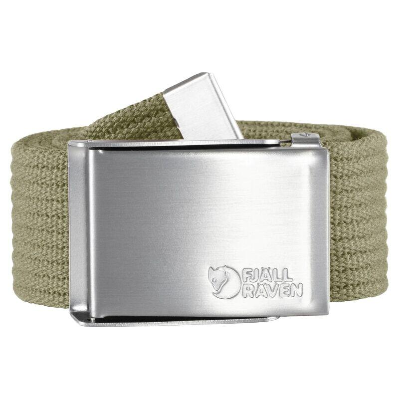 Cinturón Verde Fjallraven Canvas Belt Light Khaki de Lona Ajustable 2/4