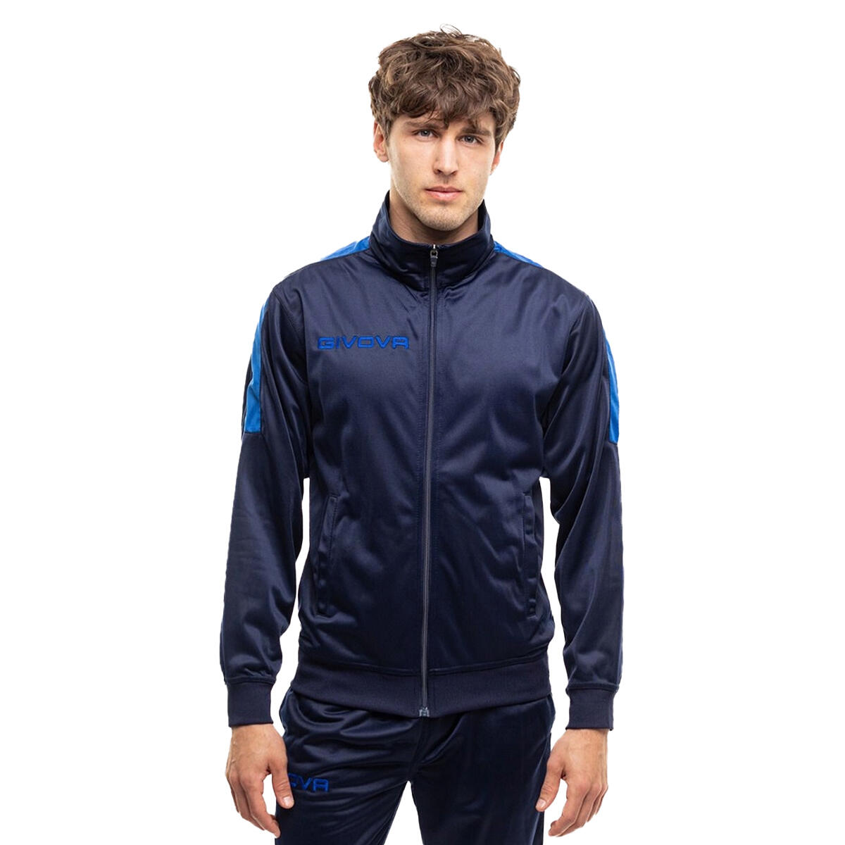Heren Tuta Revolution Trainingspak (Marineblauw/Blauw) 4/4