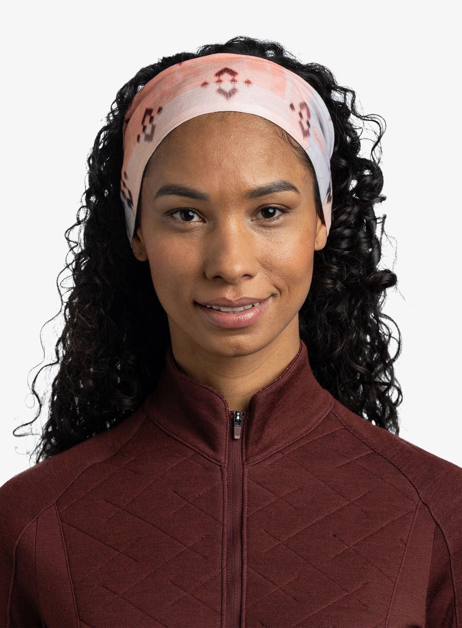 Opaska na głowę Buff Thermonet Headband - atnet rose pink 3/6