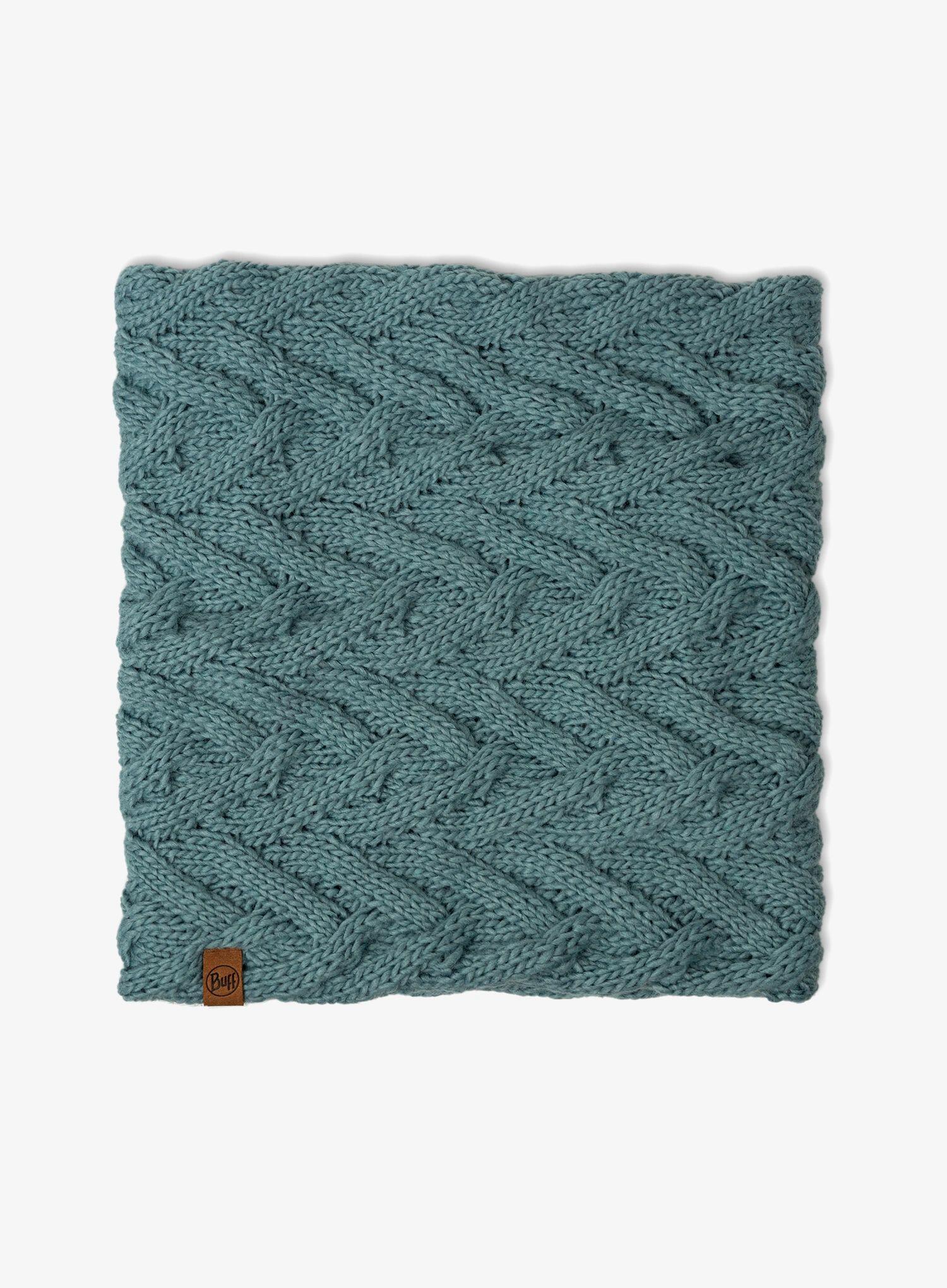 Komin na szyję damski Buff Knitted&Fleece Neckwarmer Caryn - blue glass 3/7