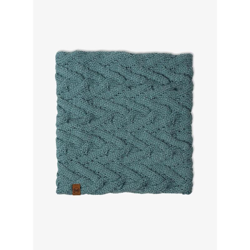 Komin na szyję damski Buff Knitted&Fleece Neckwarmer Caryn - blue glass