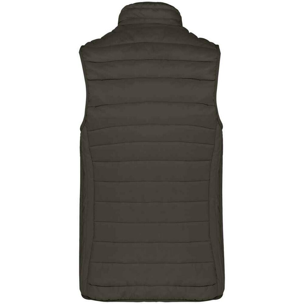 Leichter Daunen Bodywarmer Damen Dunkel-Khaki 2/3