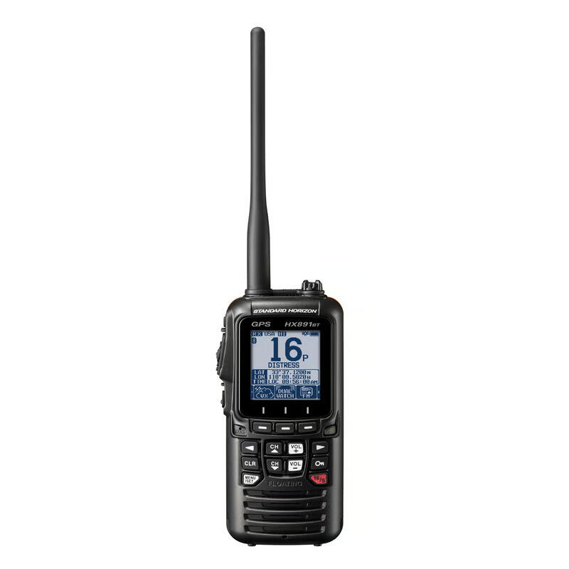 Przenośny wodoodporny VHF z Bluetooth, GPS, DSC Standard Horizon