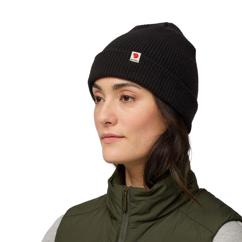 Gorro Negro Fjallraven Tab Hat Black Cálido y Ligero 4/5