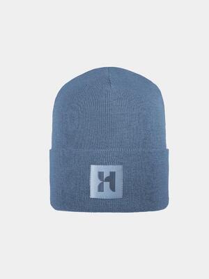 Dogan - merino wollen muts - leisteen blauw
