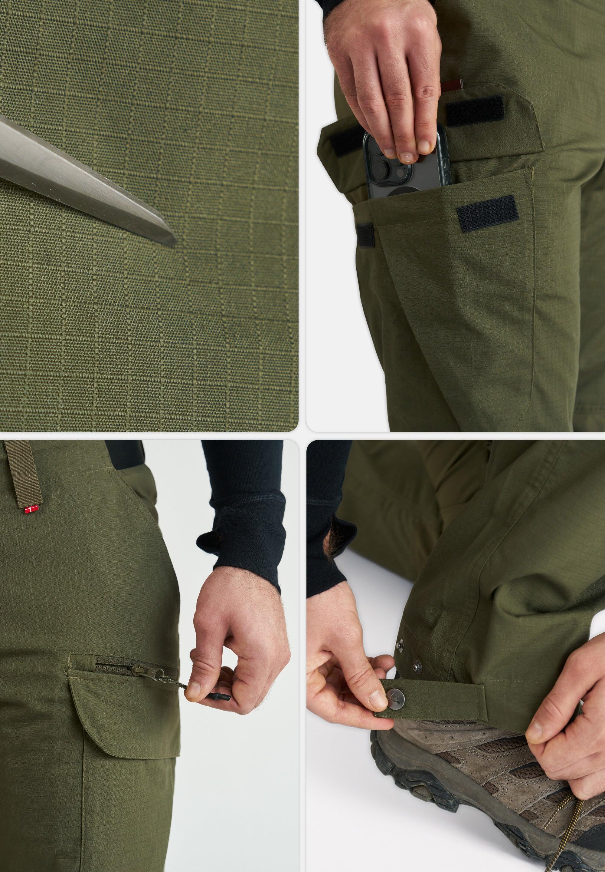 Pantalones de senderismo para hombre impermeables uso diario 4/5