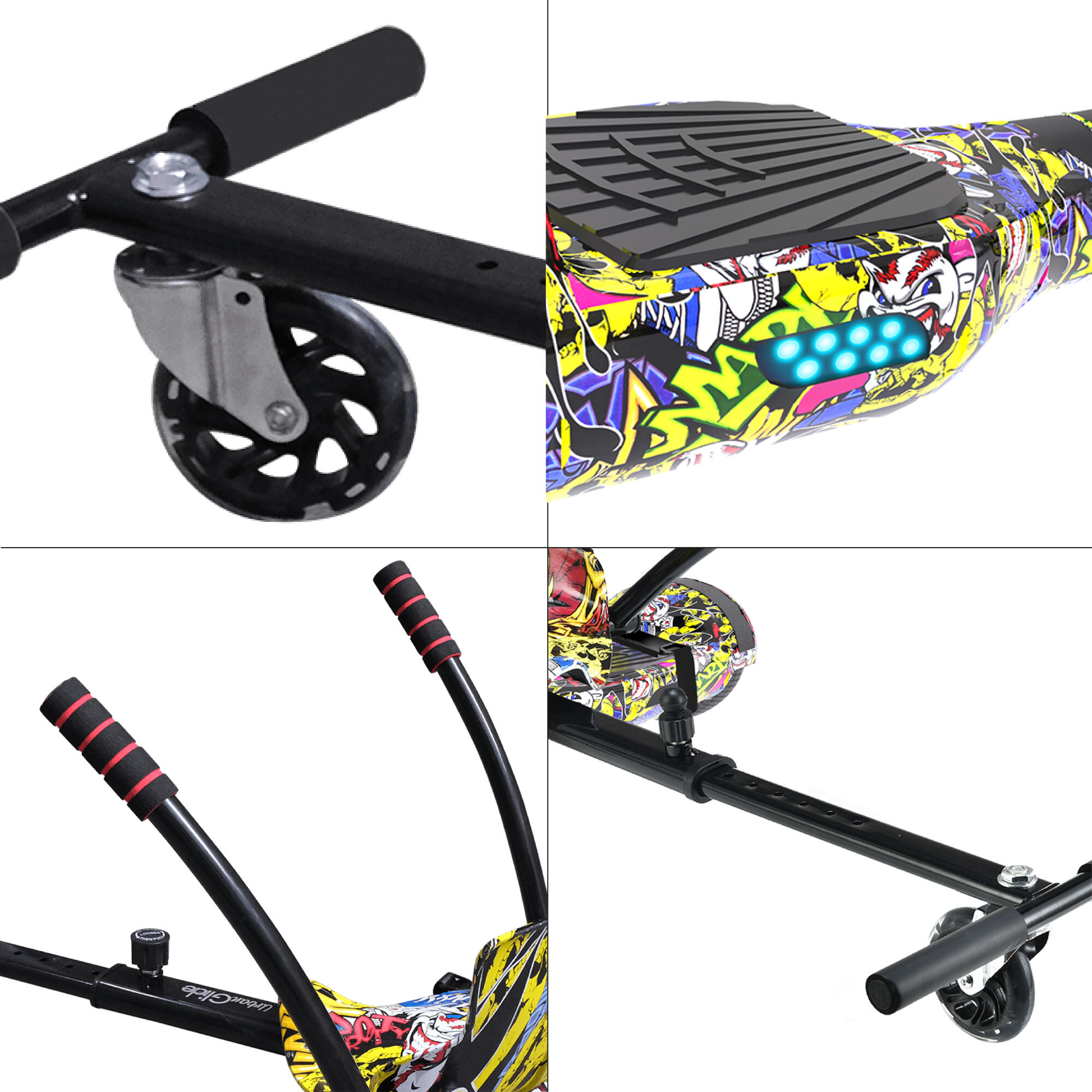 Pack Hoverboard 65 Lite + Kart Pilot 4/6