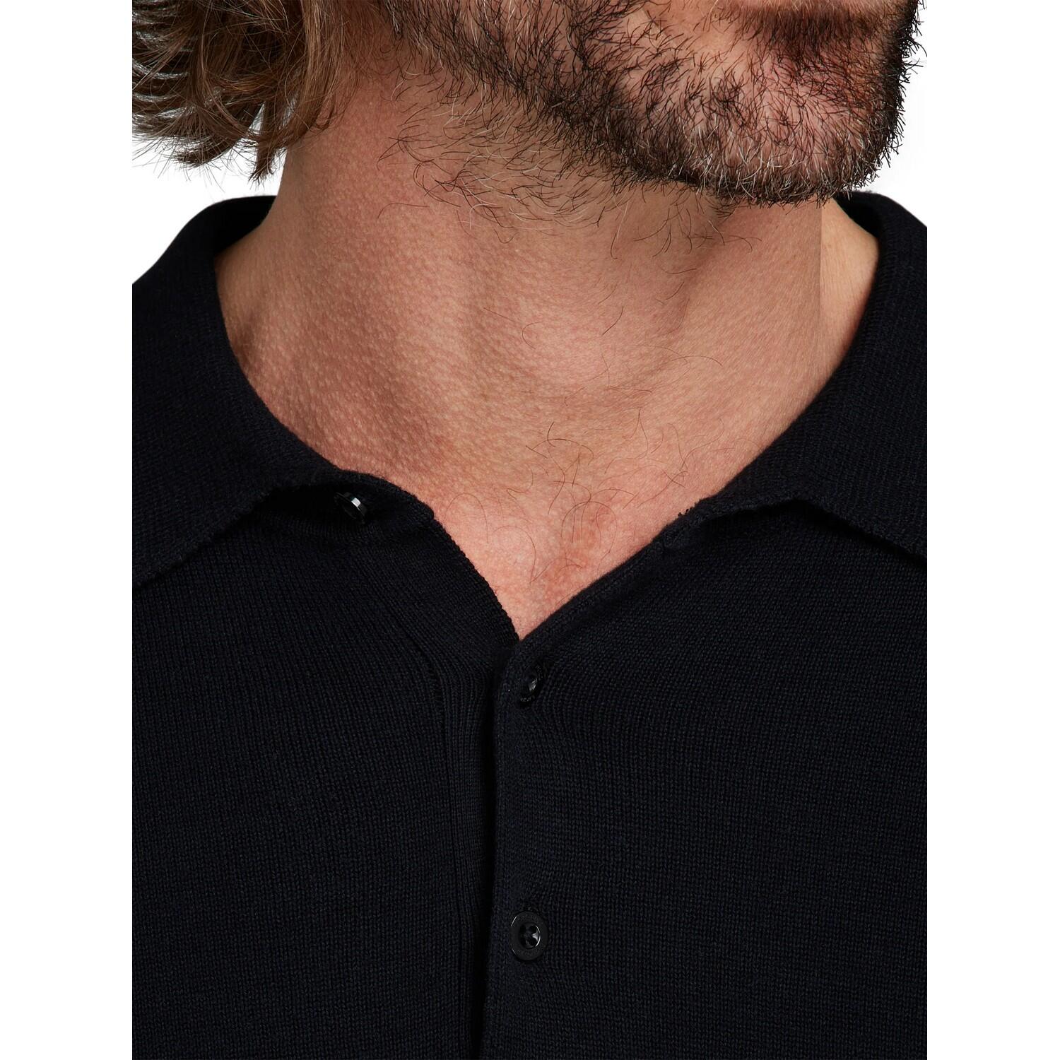 Poloshirt für Herren Schwarz 3/4